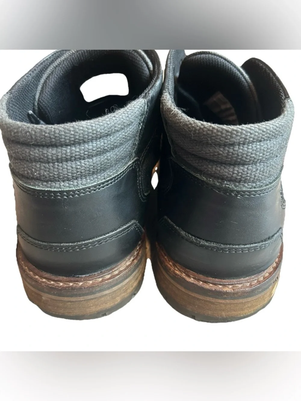 Bull Boxer Black Leather Chukka Boots Mens 13 Lace Up Casual Minimalist